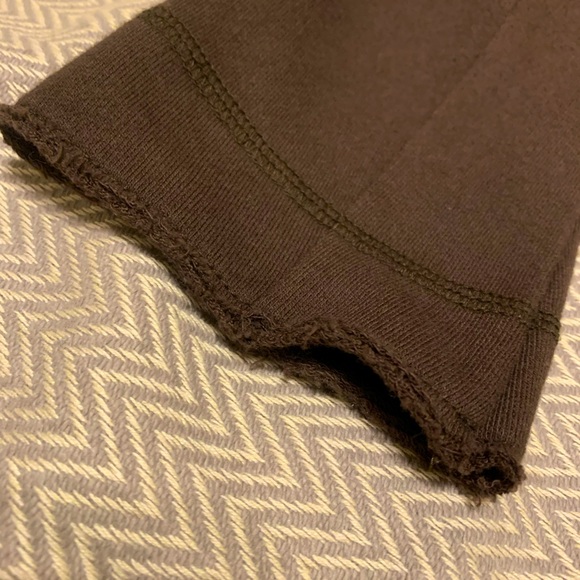 NWT Lucky Brand big collar cardigan with pockets. Size Large. Chocolate brown. - Picture 5 of 7